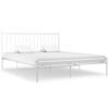vidaXL Estrutura de cama 180x200 cm metal branco