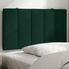 vidaXL Almofad&atilde;o de cabeceira Hanko 90 cm veludo verde-escuro