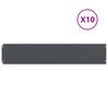 vidaXL Orlas de relva 10 pcs antracite 20x103 cm a&ccedil;o laminado a frio