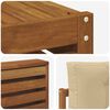vidaXL Conjunto de Sof&aacute;s para Exterior 7 pcs Natural e Bege