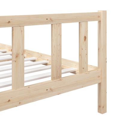 vidaXL Estrutura de cama 90 x 200 cm madeira maciça