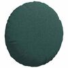 vidaXL Almofadas de Assento 2 pcs Verde Escuro &Oslash;40 x 13 cm tecido