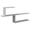 vidaXL Prateleira de Parede Sonoma cinzento 122 x 18 x 60 cm