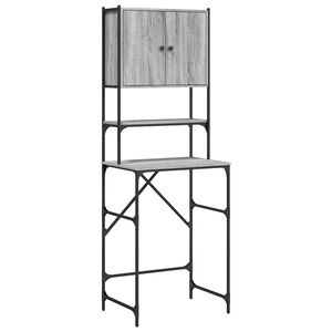 vidaXL Arm&aacute;rio m&aacute;quina de lavar 68x48,5x194 cm sonoma cinzento
