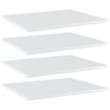 vidaXL Prateleiras para estante 4 pcs derivados de madeira branco