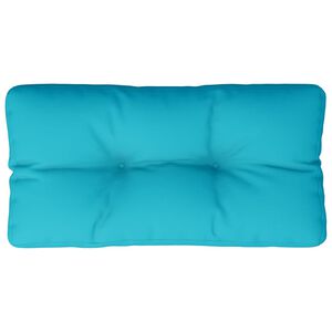vidaXL Almofad&atilde;o para sof&aacute; de paletes 80x40x12 cm tecido turquesa