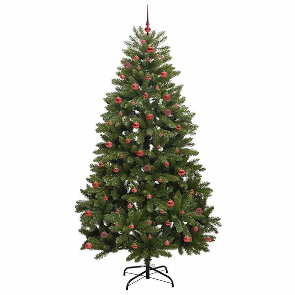 vidaXL &Aacute;rvore de Natal Artificial Verde 270 cm PVC e Metal
