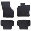 vidaXL Tapete de carro 4 pcs Preto adequado para Audi A3 2012-2020