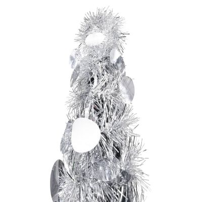 vidaXL Árvore de Natal pop-up artificial 150 cm PET prateado