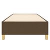 vidaXL Estrutura de cama com molas 100x200 cm tecido castanho-escuro