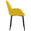vidaXL Cadeiras de jantar 2 pcs veludo amarelo