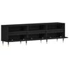 vidaXL Gabinete para TV com gaveta Carvalho Preto 150 x 30 x 44,5 cm