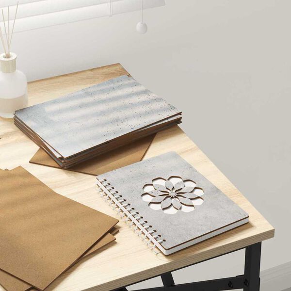 vidaXL Pain&eacute;is de Decora&ccedil;&atilde;o 150 pcs Cinzento 15 x 21 x 0.27 cm