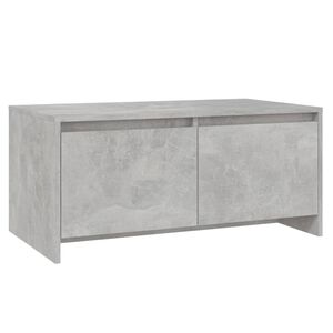 vidaXL Mesa de centro 90x50x41,5 cm derivados madeira cinzento cimento