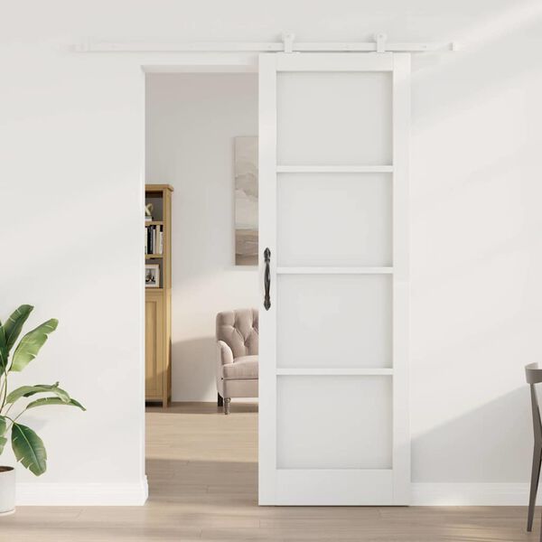 vidaXL Porta Deslizante ORKDAL Branco 78 x 232 cm