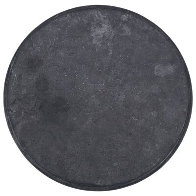 vidaXL Tampo de mesa Ø60x2,5 cm mármore preto