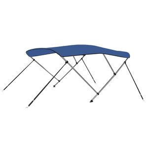 vidaXL Toldo em 3 arcos Bimini 183x140x137 cm azul