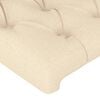 vidaXL Cabeceiras creme 144x7x78/88 cm tecido