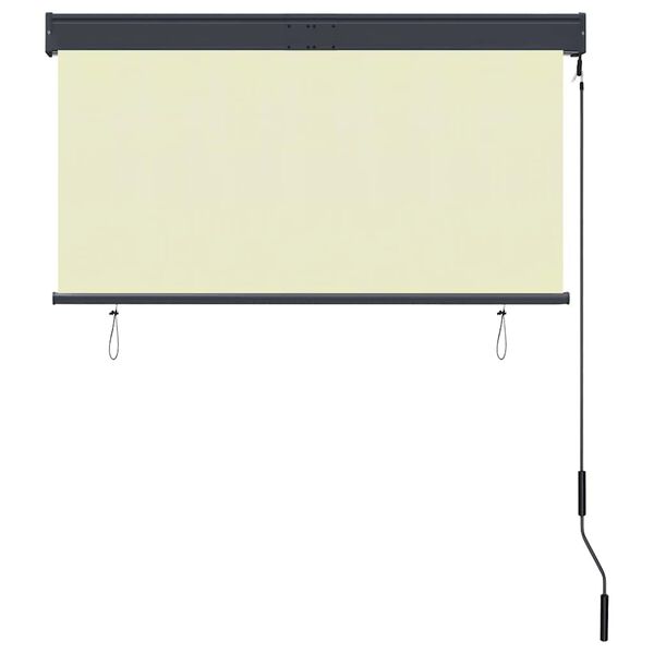 vidaXL Estore de rolo para exterior 120x250 cm creme