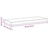 vidaXL Prateleiras de parede suspensas 2 pcs 60x23,5x3,8cm MDF branco