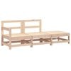 vidaXL 3 pcs conjunto lounge de jardim madeira de pinho maci&ccedil;a