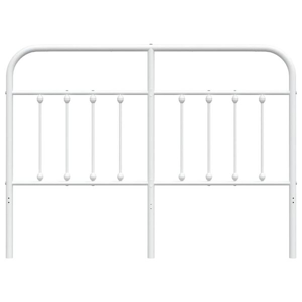 vidaXL Cabeceira de substitui&ccedil;&atilde;o 150 cm metal branco