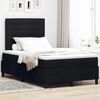 vidaXL Cama Box com colch&atilde;o com cabeceira Preto 120 x 190 cm tecido