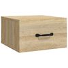 vidaXL Mesa de cabeceira montagem na parede 35x35x20 cm cor sonoma