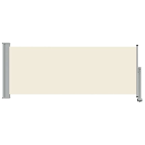 vidaXL Toldo lateral retr&aacute;til para p&aacute;tio 100x300 cm creme