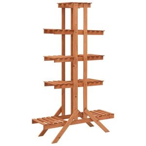 vidaXL Suporte para plantas 83x25x132 cm madeira de abeto maci&ccedil;a