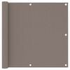 vidaXL Tela de varanda 90x300 cm tecido Oxford cinzento-acastanhado