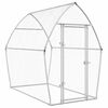 vidaXL Galinheiro 200x105x182 cm a&ccedil;o galvanizado prateado