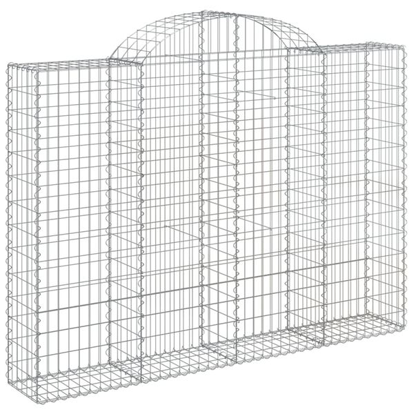 vidaXL Cestos gabi&atilde;o arqueados 5pcs 200x30x140/160cm ferro galvanizado