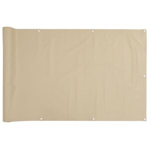 vidaXL Tela de varanda 120x400 cm tecido Oxford bege