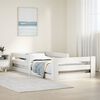 vidaXL Cama sem colch&atilde;o branco 80x160 cm pinho de madeira maci&ccedil;a