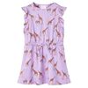 vidaXL Vestido para crian&ccedil;a mangas com folhos e cord&atilde;o lil&aacute;s 116
