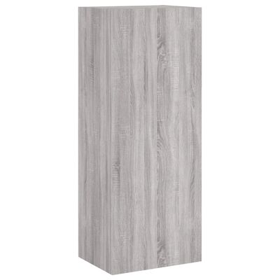 vidaXL 5 pcs móveis de parede p/ TV derivados de madeira cinza sonoma