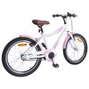 vidaXL Bicicleta Infantil 24 Polegadas para 8-12 anos Rosa Claro