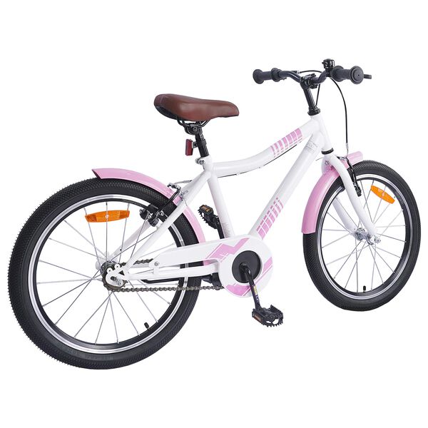 vidaXL Bicicleta Infantil 24 Polegadas para 8-12 anos Rosa Claro
