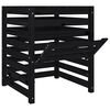 vidaXL Caixote de compostagem 63,5x63,5x77,5 cm pinho maci&ccedil;o preto