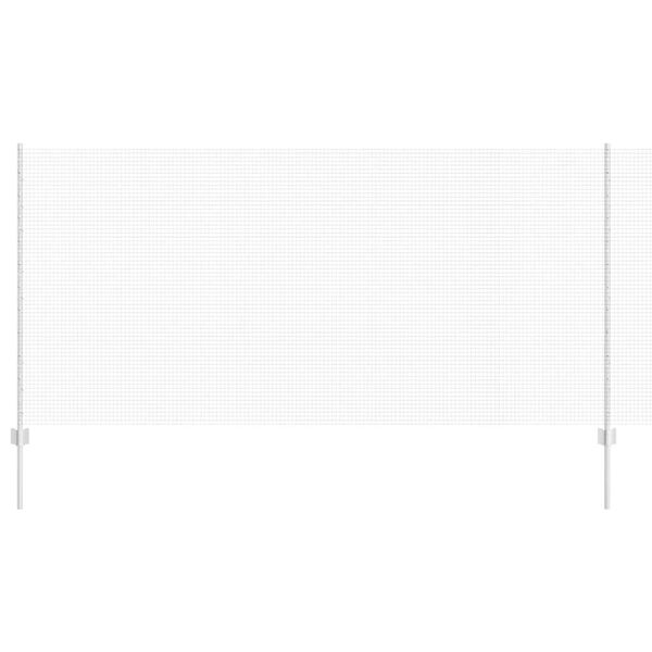 vidaXL Cerca com Poste Prateado 1,2 x 10 m A&ccedil;o