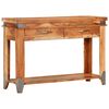 vidaXL Mesa consola 110x34x74 cm madeira de ac&aacute;cia maci&ccedil;a