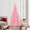 vidaXL &Aacute;rvore de Natal com 300 LEDs com suporte Rosa 210 cm PVC