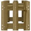 vidaXL Canteiro elevado c/ design cerca 100x30x30 cm pinho impregnado