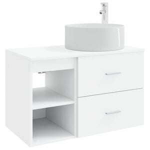vidaXL Conjunto de M&oacute;veis para Banheiro 2 unid. Branco