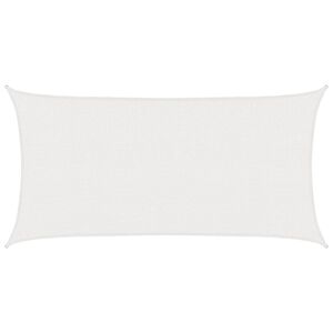vidaXL Vela de Sombra 2 x 6 m HDPE Retangular Branco