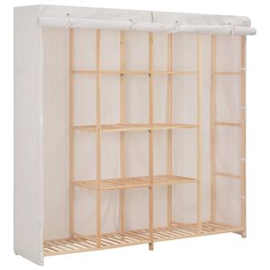 vidaXL Roupeiro 173x40x170 cm tecido branco
