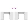 vidaXL Secret&aacute;ria 120x42x76 cm derivados de madeira branco