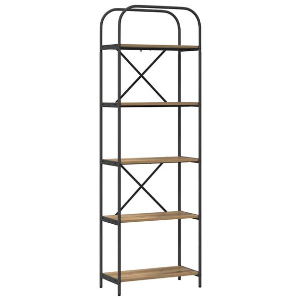 vidaXL Estante Carvalho Artesanal 60 x 30 x 183 cm Madeira processada