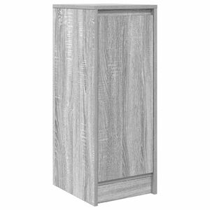 vidaXL Aparador 29,5x34x76 cm derivados de madeira cinzento sonoma